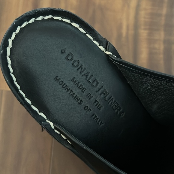 DONALD J PLINER Black Sport Nappa Mules Size 8M EUC SR1 - Picture 9 of 13